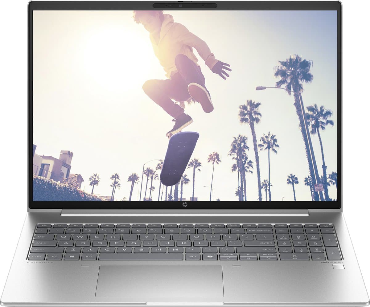 HP ProBook G11 Intel Core Ultra 7 155U Laptop 40,6 cm (16") 16GB DDR5-SDRAM 512GB SSD AI PC Zilver — afbeelding 1