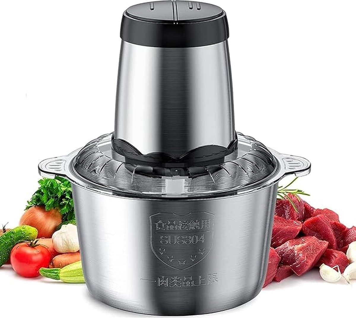 Home & Marker - Keukenmachine - Foodprocessor - Hakmolen - Vleesmolen - Gehaktmolen - Keukenmixer - RVS - MULTIMINCER — afbeelding 1