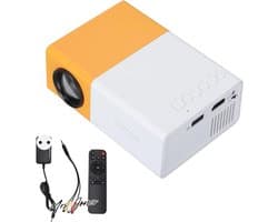 Mrs. Jones Mini-beamer WiFi Bluetooth - draagbare projector Full HD 1080p ondersteuning videoprojector voor film compatibel met pc-Fire Stick-iOS-Smarphone ideaal voor het hele gezin .