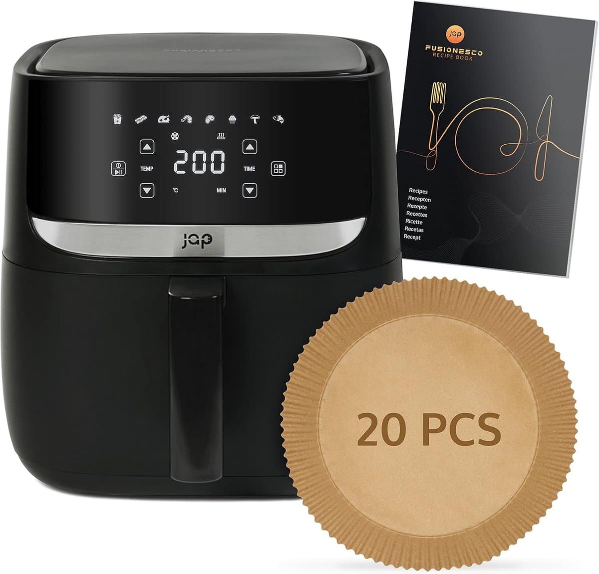 Airfryer XXL 5,7L - Heteluchtfriteuse met Gratis Receptenboek en Handmatige en Automatische Functies — afbeelding 1