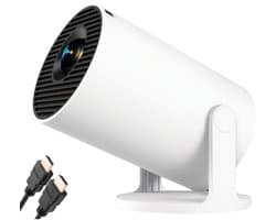 MIRA® Draagbare beamer - Beamer - Projector - Mini Beamer - Wit -10cm x 9cm x 16cm