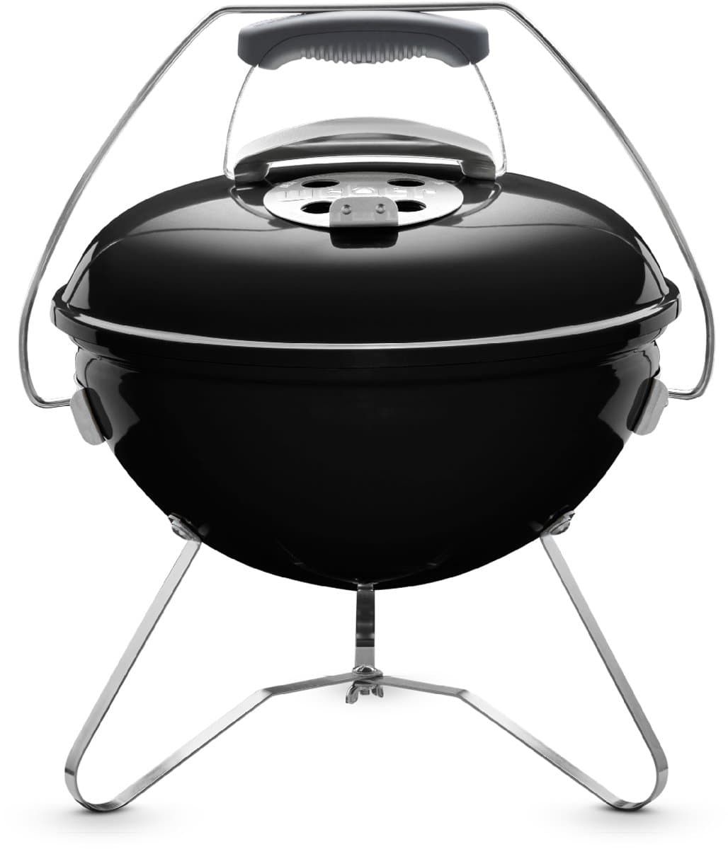 Weber Smokey Joe® Premium - Ø 37 cm Grillrooster - Houtskoolbarbecue - Zwart - Tuck-N-Carry Dekselvergrendeling - Gesloten ketel voor asopvang - Ventilatierooster in deksel - Stabiel frame met 3 poten - Draagbeugel — afbeelding 1