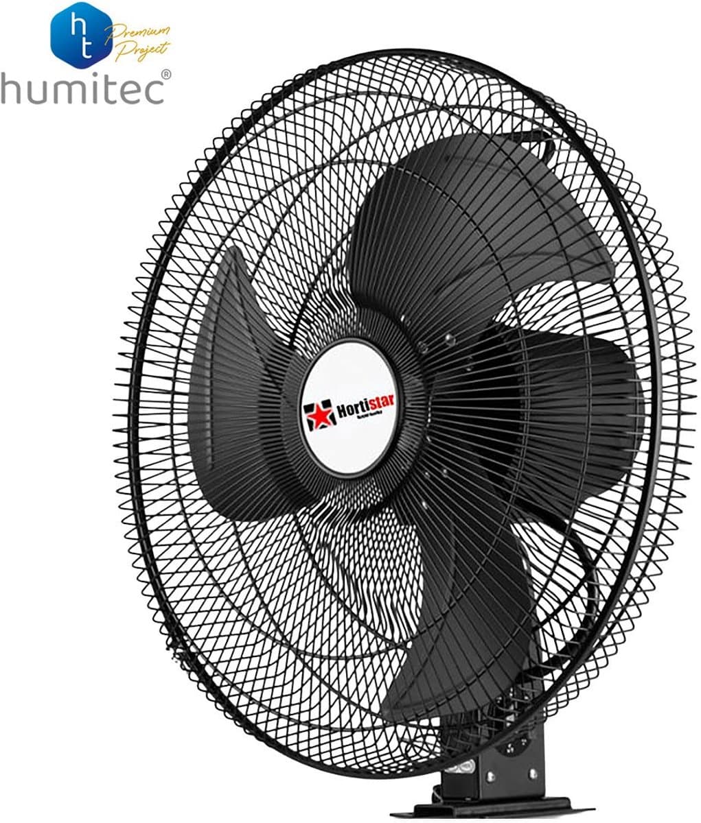 Industriële Muurventilator 45cm - 75W - Automatische Oscillatie - Ruimtebesparend - Hortistar — afbeelding 1