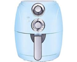 Kleine Airfryer - Heteluchtfriteuse - Frituren met hete lucht - Ruimtebesparend ontwerp - 25 Liter - Blauw