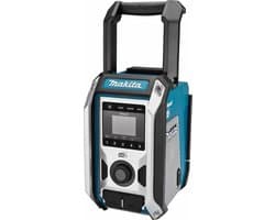 Makita DMR115 accu bouwradio - FM DAB/DAB+ Bluetooth - Bass subwoofer - voor 10,8/12V CXT & 14,4/18V LXT accu's en 230V netstroom