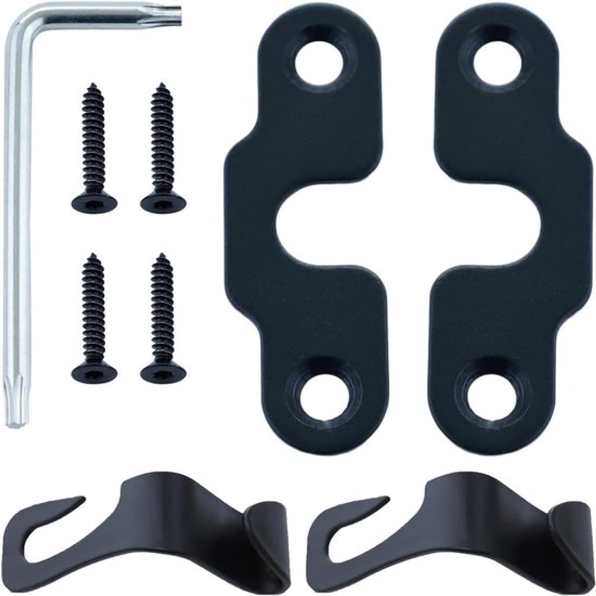 Reparatieset voor zonnewering geschikt voor Jeep Wrangler JK 2018-2022 en Gladiator 2020-2022 met 2 aluminium vizierclips voor eenvoudige montage en duurzame fixatie — afbeelding 1