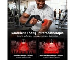 Massagepistool - Aluminium - Infrarood Warmtefunctie - Diep Weefsel Massage - Voor Sportliefhebbers