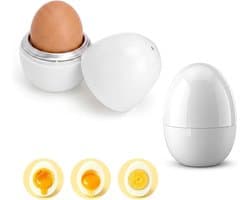 Magnetron Eierreider voor 1 Ei - 2x Magnetron Eierreider - Veilig koken - Gezond ontbijt in 4-10 minuten - SnelShoppen