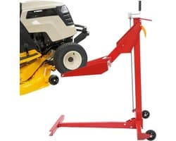 Grasmaaier Hefbok - Hefplatform Lift - Onderhoud Gazon - Telescopisch Ontwerp - 450 Lbs Capaciteit - Zwart Rood