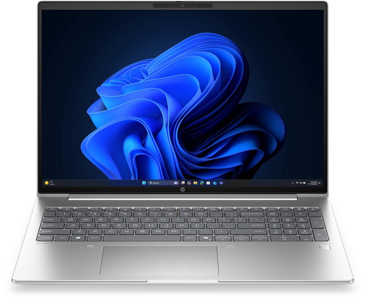 HP ProBook 4 G2a AI AMD Ryzen™ 5 230 Laptop 40,6 cm (16") WUXGA 16 GB DDR5-SDRAM 512 GB SSD Wi-Fi 7 (802.11be) Windows 11 Pro Zilver QWERTY — afbeelding 1