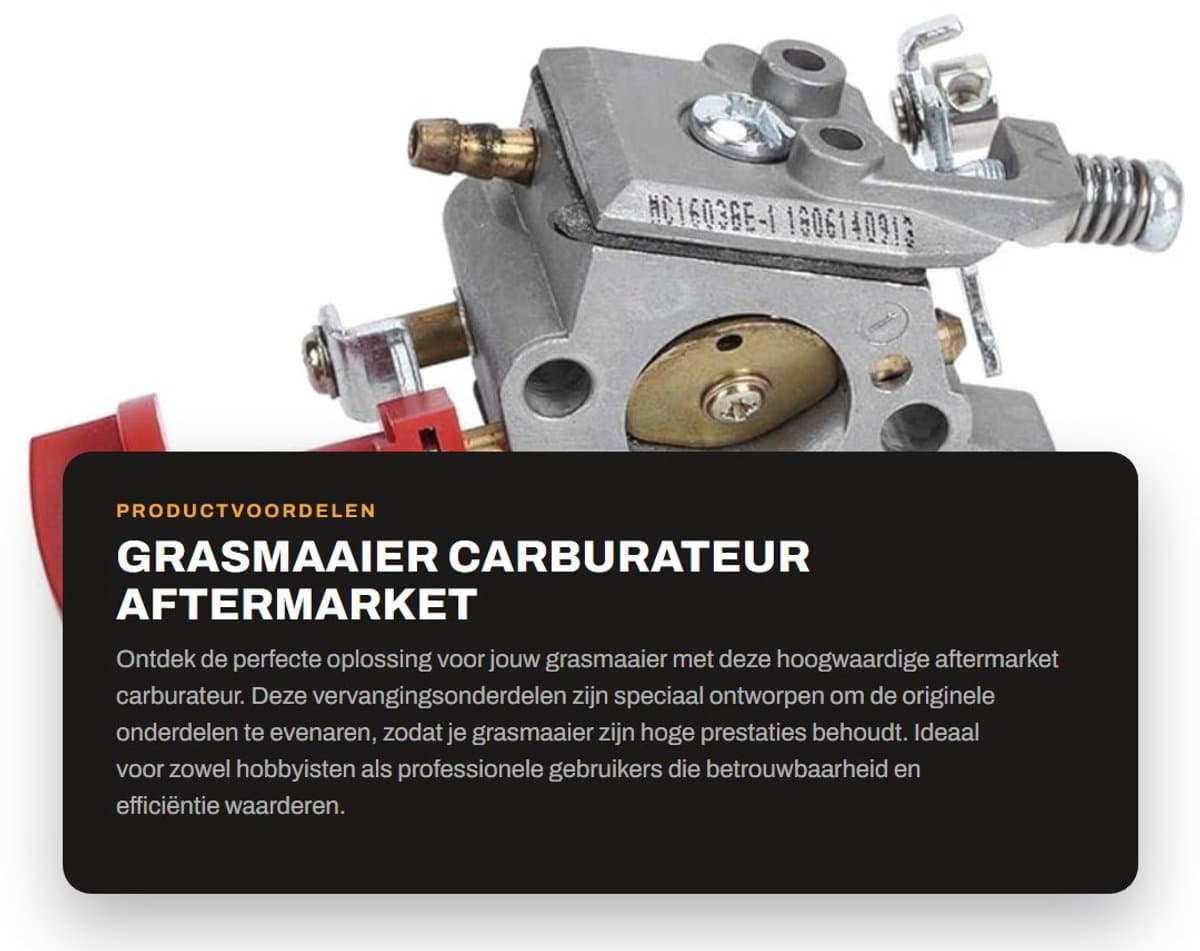 Solidchoice - Grasmaaier carburateur - Aftermarket vervangingsonderdelen - Hoge prestaties - Carburateur trimmer - Geschikt voor 243R 243RJ 543RBK 543R... — afbeelding 1
