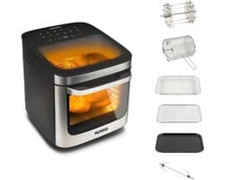 Heteluchtfriteuse - Airfryer Oven - Gezond Frituren - Grote Capaciteit - 13 Liter - Zwart