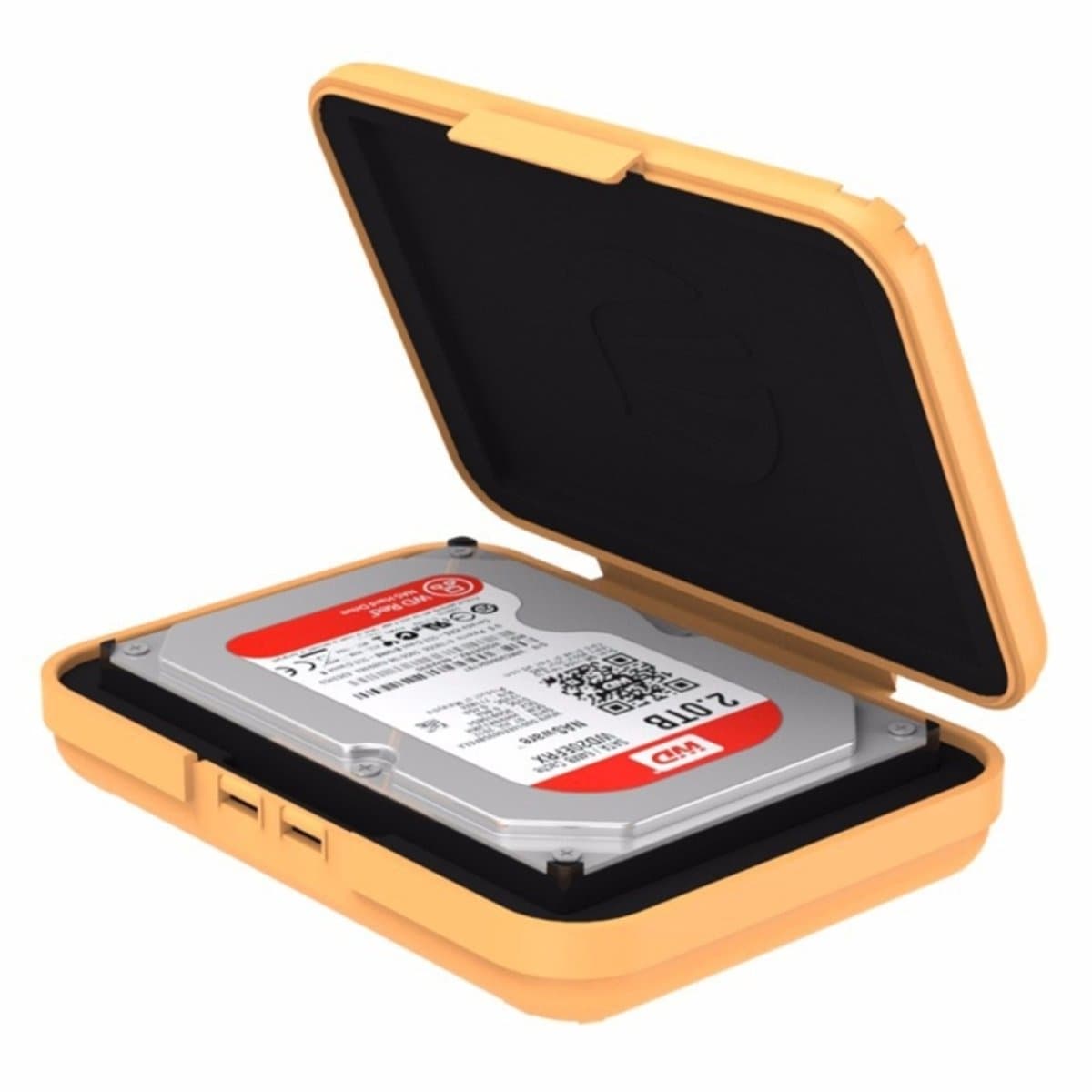 ORICO PHX-35 3,5 inch SATA HDD-behuizing Harde schijf Schijf Beschermhoes (oranje) — afbeelding 1