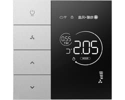 Slimme Thermostaat - Temperatuurregelaar Wifi - Energie Besparen - App Bediening - 86x86x11mm - Wit