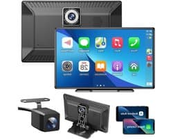 Navigatiesysteem Auto - Dashcam voor auto - GPS Navigatie - Draadloze - 2.5K DVR - Bluetooth Audio - ADAS Systeem - 9" - Achteruitrijcamera - Spraakbesturing
