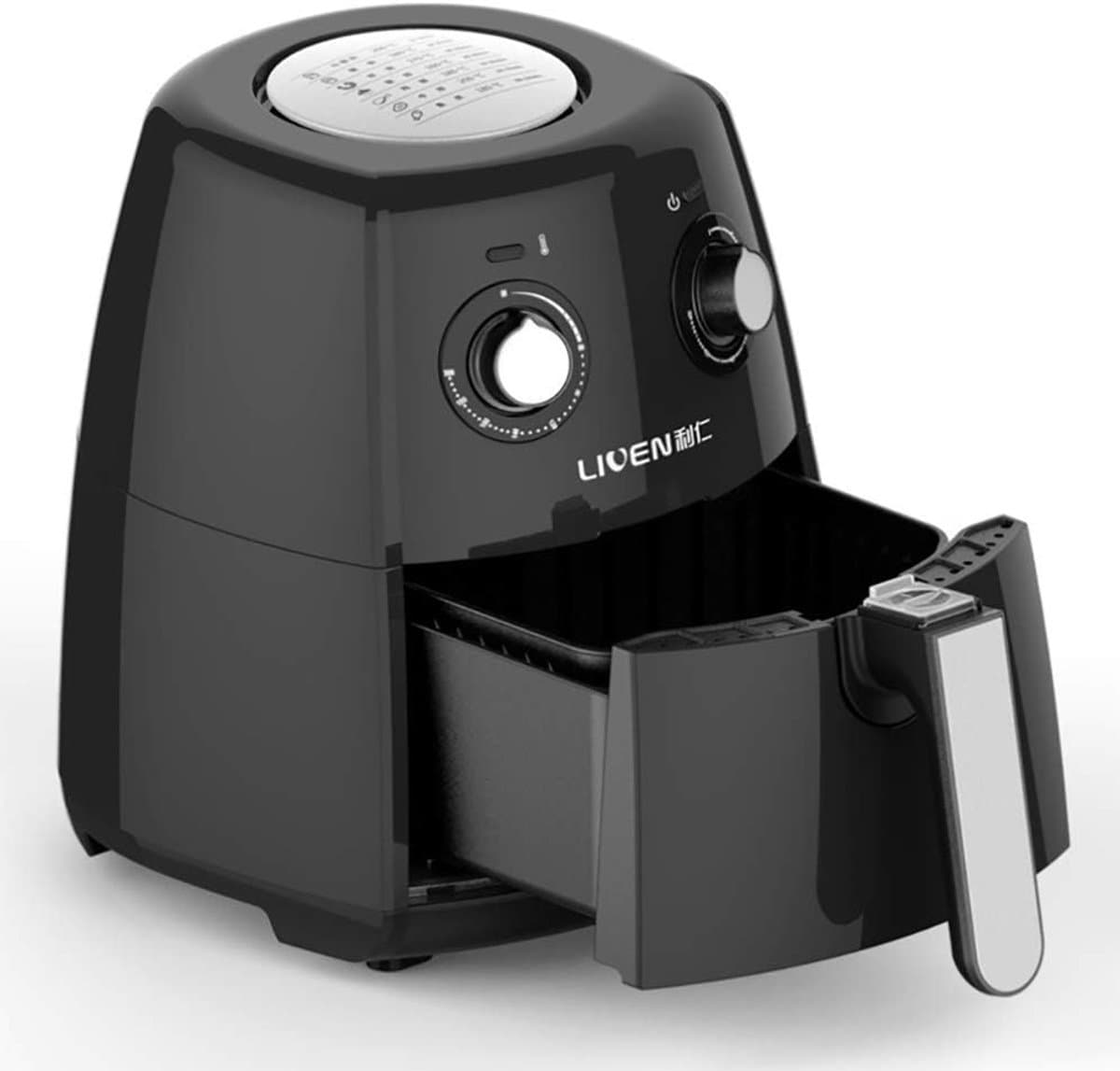 Airfryer - Heteluchtfriteuse - Gezond Koken - Snelle Verwarmings - 2.5 Liter - Zwart — afbeelding 1