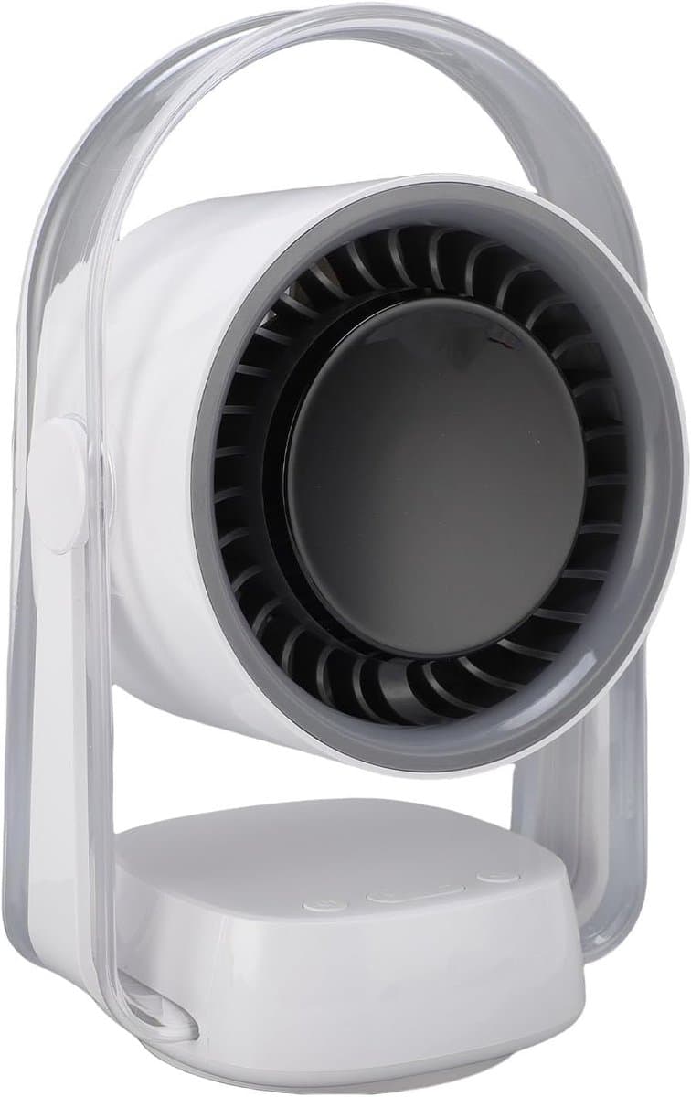 Bureauventilator - Tafelventilator Circulator - Persoonlijke Koeling - 100 Snelheidsinstellingen - 26 x 17 x 14 cm - Wit — afbeelding 1