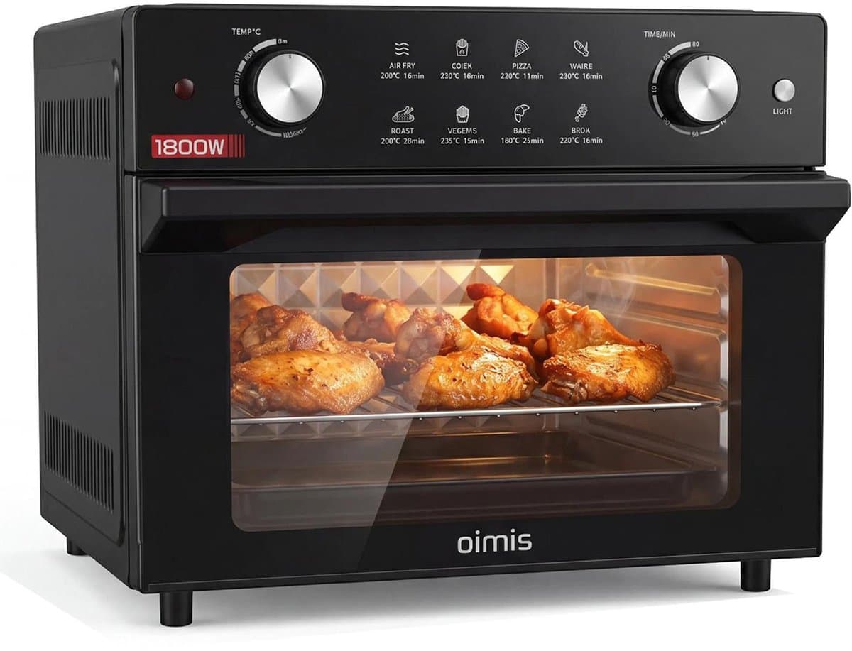 Heteluchtfriteuse 30-230 °C, 30 l, 1800 W, 8-in-1 airfryer met Duitse - ShopVlot — afbeelding 1