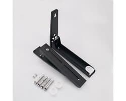 Folding Stainless Steel Magnetron Plank - Wandmontage en Uittrekbaar - Tot 40 kg Draagvermogen - ShopVlot
