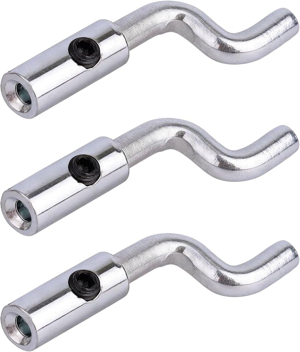 SnelShoppen - 3Pcs Z-Bow Throttle Cable Endstukken - Universele Verstelbare Z-Kop Draad Eindstukken voor Grasmaaier Mini Bike & Remkabel Reparatie — afbeelding 1