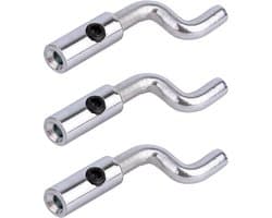 SnelShoppen - 3Pcs Z-Bow Throttle Cable Endstukken - Universele Verstelbare Z-Kop Draad Eindstukken voor Grasmaaier Mini Bike & Remkabel Reparatie