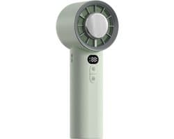 Opvouwbare zakventilator - Hand ventilator - Persoonlijk verkoelen - Stille werking - 16.9 cm - Lichtgroen