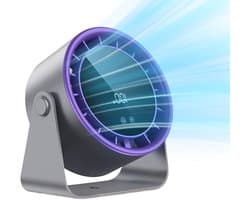 Persoonlijke Ventilator - Draagbare Tafel Ventilator - Persoonlijke Verkoeling - Stille Luchtstroom - 17.7W x 1H cm - Zwart