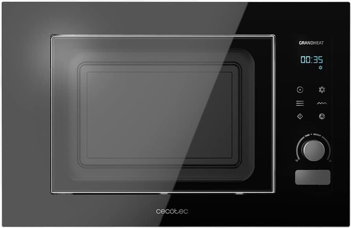 Inbouwmagnetron - Keukenapparaat - Snel opwarmen - 800 Watt vermogen - 40 x 438 x 65 cm - Zwart — afbeelding 1
