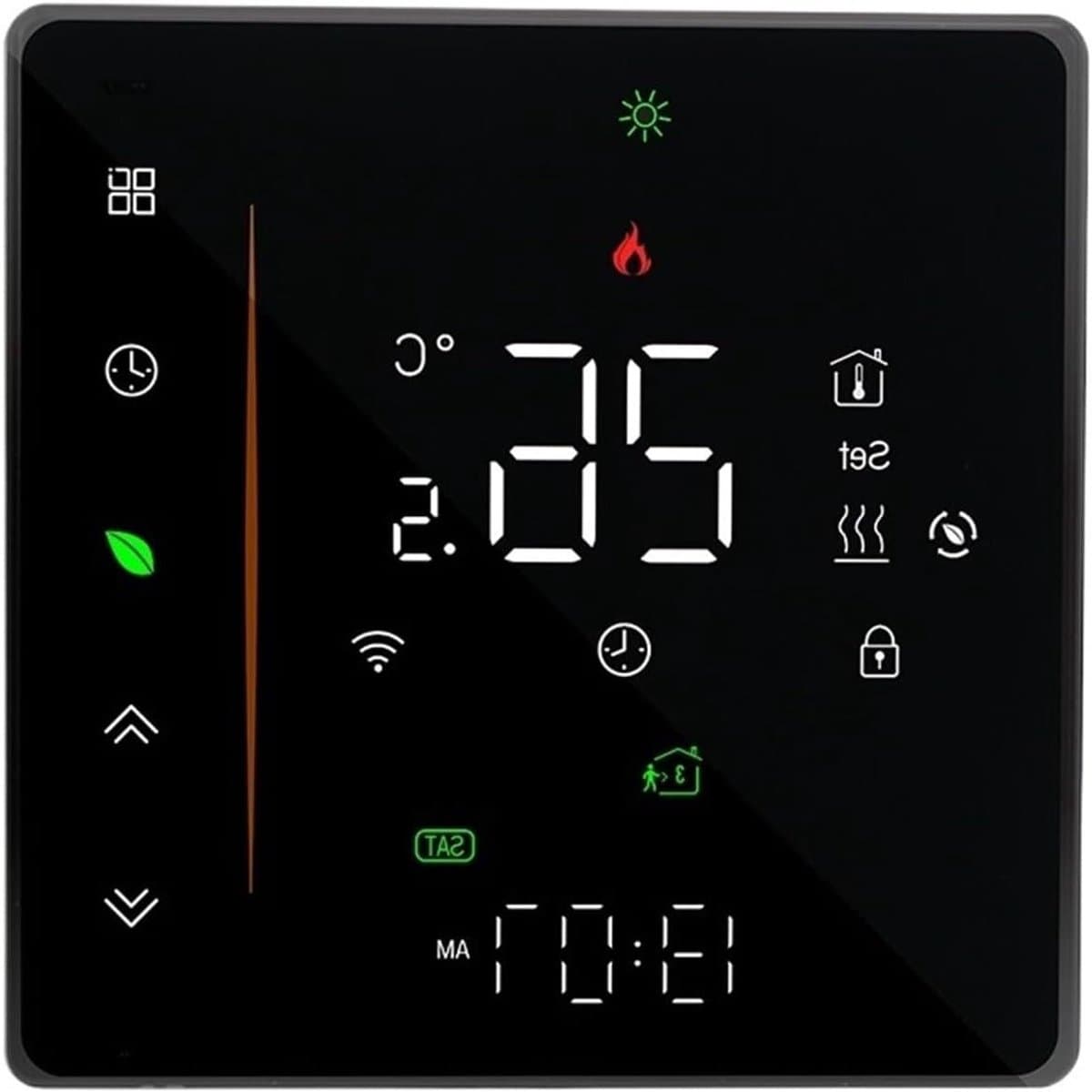 Slimme Wifi Thermostaat - Verwarming Regelaar - Comfort Thuis - Ultradun Ingebouwd Paneel - 86mm Montage - Wit — afbeelding 1