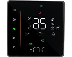 Slimme Wifi Thermostaat - Verwarming Regelaar - Comfort Thuis - Ultradun Ingebouwd Paneel - 86mm Montage - Wit