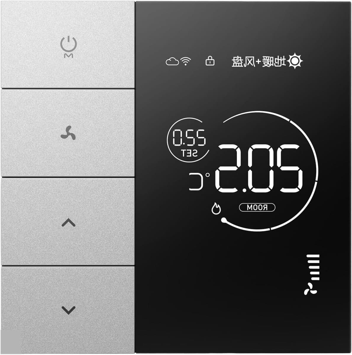 Digitale Thermostaat - Slimme Regelaar - Comfort Verwarmen - App Bediening - 86x86mm - Wit — afbeelding 1