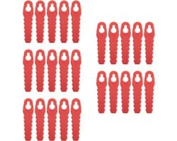 Kunststof Grasmaaiermessen - Vervangende Bladen Tuin - Gazon Onderhouden - Snelle Installatie - 25 stuks - Rood
