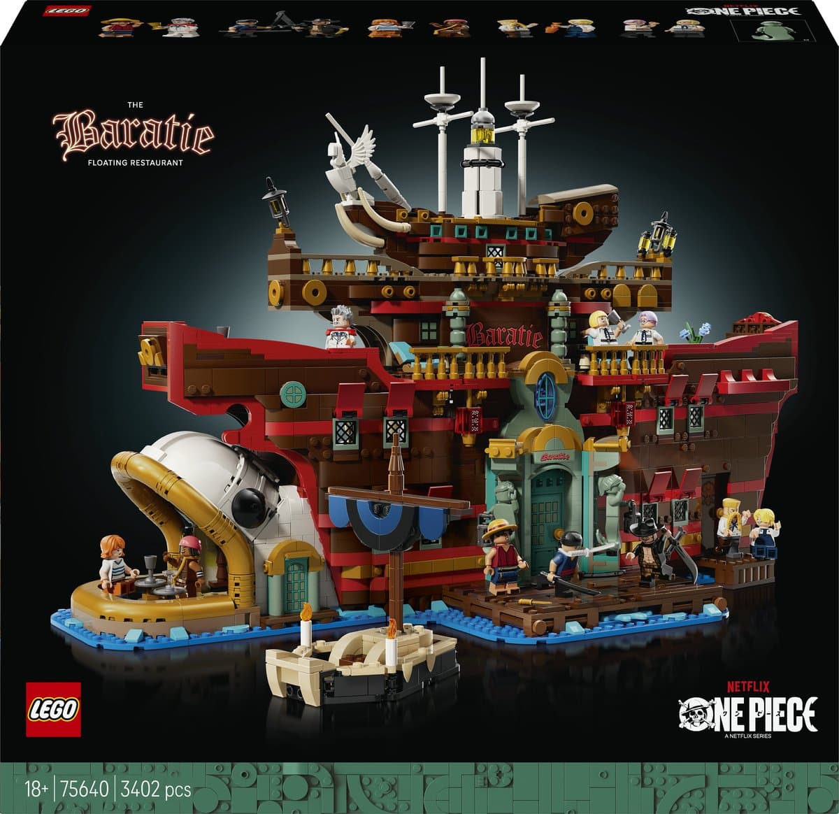 Lego One Piece 75640 Het Drijvende Restaurant Baratie Bouwstenen — afbeelding 1