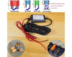 320cm Lengte Mini Dash Cam Hardwire Kit voor Dash Camera 12V-24V naar 5V/2.5A Auto Dash Camera Oplader Voedingskabel voor Mini USB Dash Cam