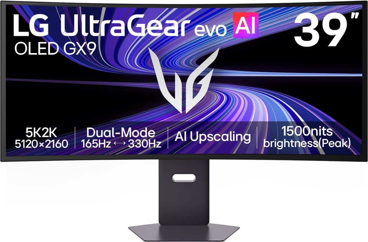 LG UltraGear evo 39GX950B - 5K2K Tandem OLED Gaming Monitor - Dual Mode - USB-C 90W - 39 inch — afbeelding 1