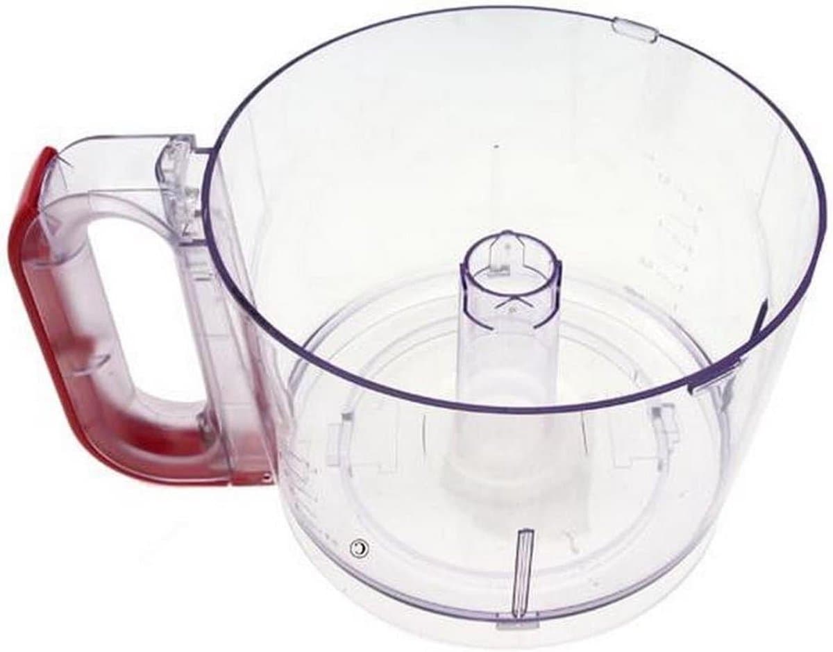 Hakmolen Kom - Keukenmachine Onderdeel - Eten Bereiden - Vaatwasserbestendig - Standaard Formaat - Rood — afbeelding 1