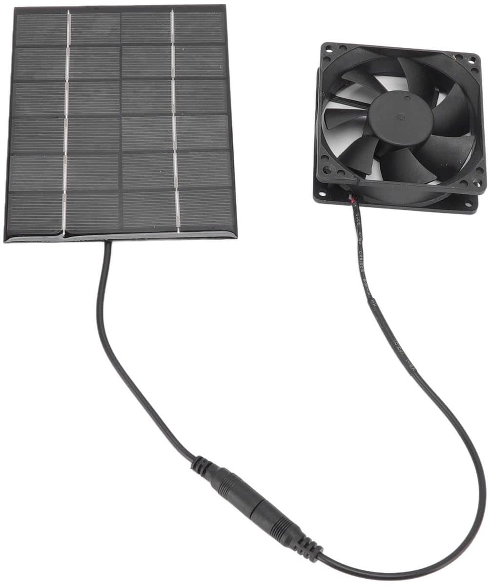 ONF3 - Zonnepaneelventilator - Ventilatiesysteem - Eenvoudig te installeren - Energiezuinig - Ideaal voor kippenhokken - Geschikt voor serres — afbeelding 1