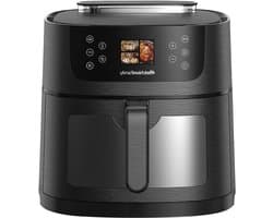 Luchtfriteuse - Airfryer Frituurpan - Gezond Koken - AI Voedselherkenning - 8 Liter Capaciteit - Zwart