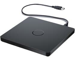 Externe DVD-speler - Schijfstation - Muziek en foto's - Brede compatibiliteit - 146 cm breed - Zwart