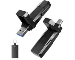 SCH® SSD Externe Harde Schijven - SSD Externe Harde Schijf - Zwart - 13cm x 9cm x 2cm