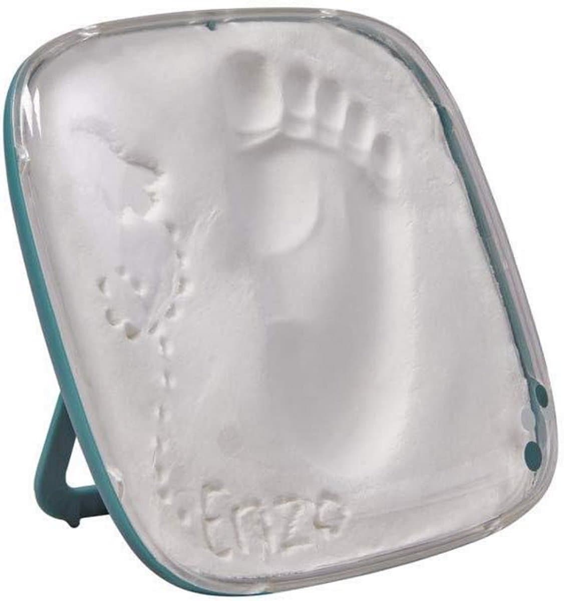 Gedenkdoos Met Gipsafdrukset Voor Hand- Of Voetafdruk Baby — afbeelding 1
