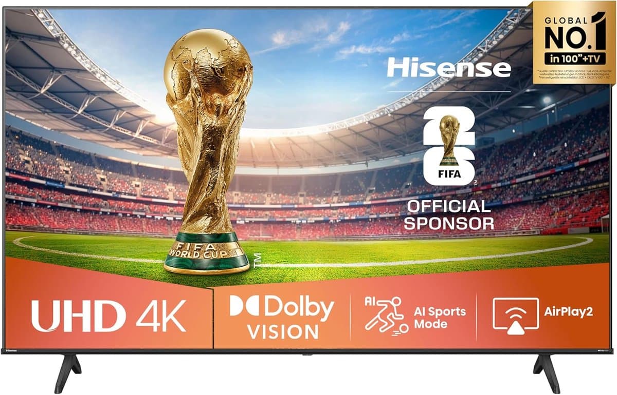 4K UHD Smart TV 43 inch (108 cm) LED – Dolby Vision, HDR, 60Hz, HDMI 2.1, WiFi, Bluetooth, Alexa Built-in – 96,3 × 60,8 cm – Pauwhome — afbeelding 1