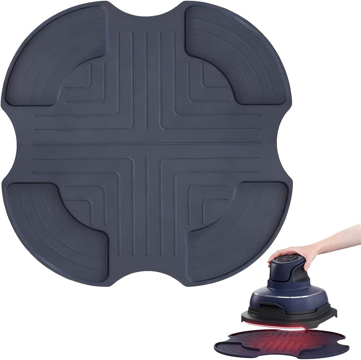 Hittebestendige siliconenmat voor Air Fryer, compatibel met Ninja Crispi 4-in-1, anti-slip onderlegger 26,5 x 26,5 cm, BPA-vrije accessoires voor airfryer, keukenbescherming, vaatwasmachinebestendig — afbeelding 1
