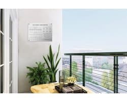 Tuinposter Kookschema - Tuindoek Keuken - Buiten Ophangen - UV-bestendig Weerbestendig - 40x30 cm