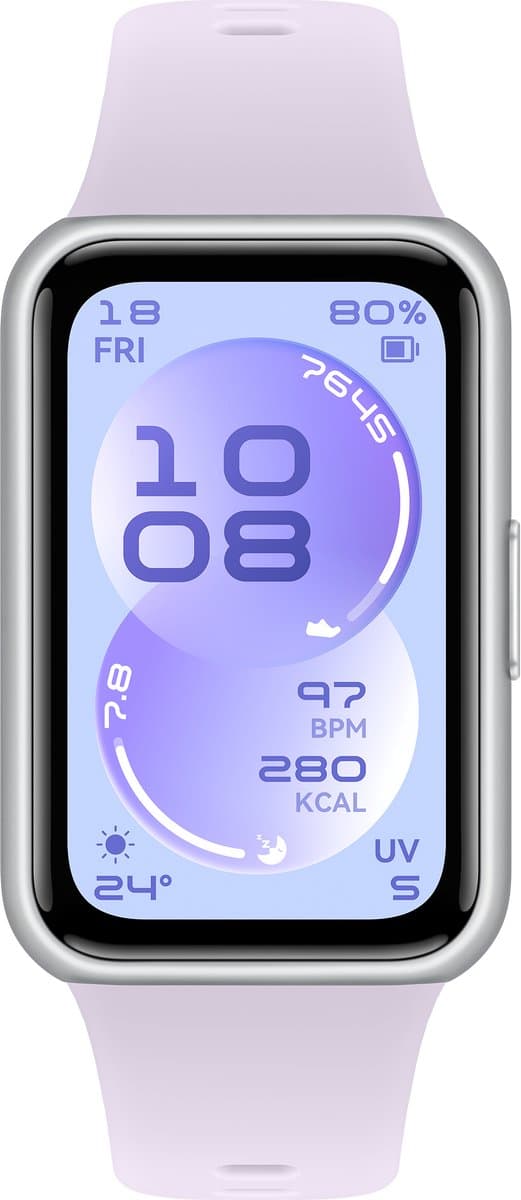 HUAWEI Band 11 - Paars | 1. 62-inch scherm met hoge helderheid | Verbeterde slaaptracking | Ultradun en comfortabel | Multidimensionaal emotioneel welzijnandy-B19F — afbeelding 1