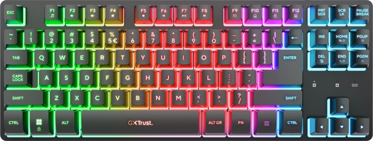Trust GXT831 Thado Tkl Wrls KB bk US toetsenbord — afbeelding 1