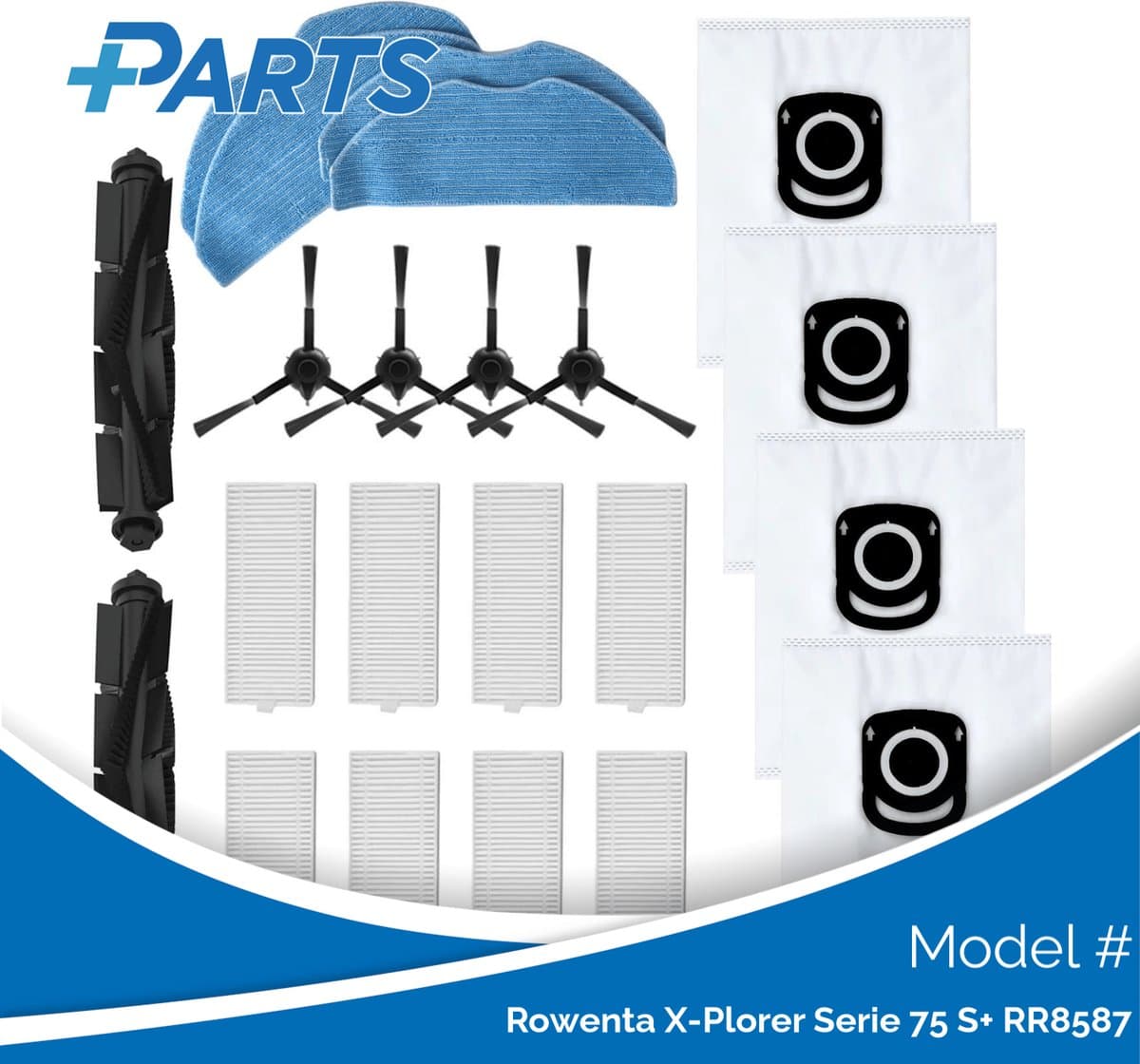 Rowenta X-Plorer Serie 75 S+ RR8587 Onderhoudsset (Plus.Parts® alternatief voor ZR185002) — afbeelding 1
