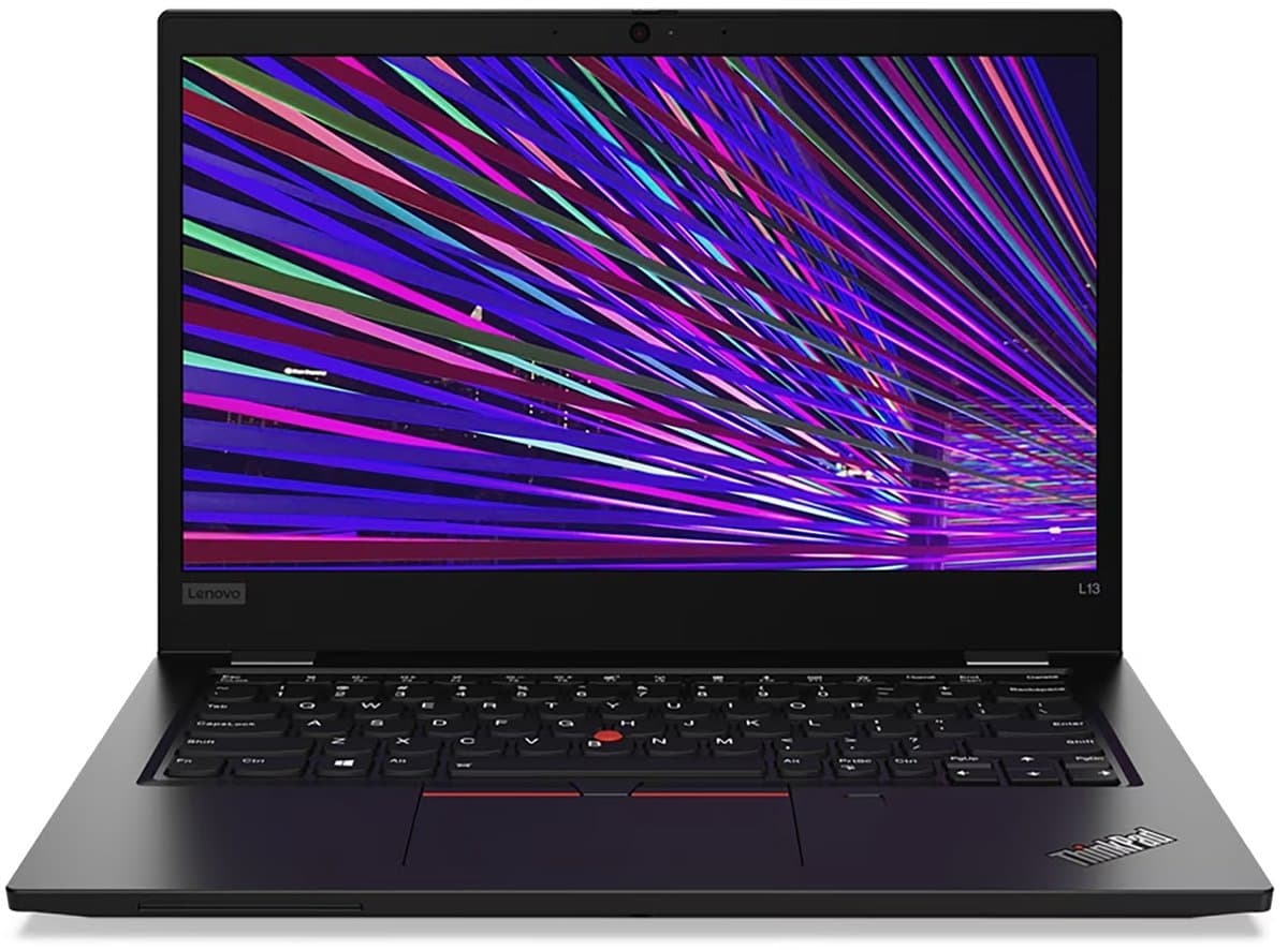 Lenovo ThinkPad L13 Intel® Core™ i5 i5-10210U Laptop 33,8 cm (13.3") Full HD 8 GB DDR4-SDRAM 256 GB SSD Wi-Fi 5 (802.11ac) Windows 10 Pro Duits Zwart — afbeelding 1