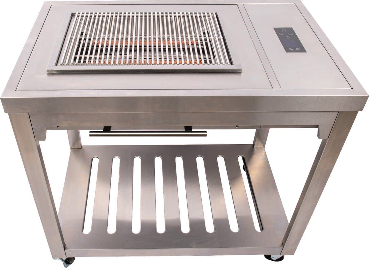 SUMM – CAVAS – Grijs – Staal – Infrarood – Barbecue – BBQ – Elektrische Grill – BBQ Grill - Stevig staal – Infrarood barbecue – Stijlvol — afbeelding 1