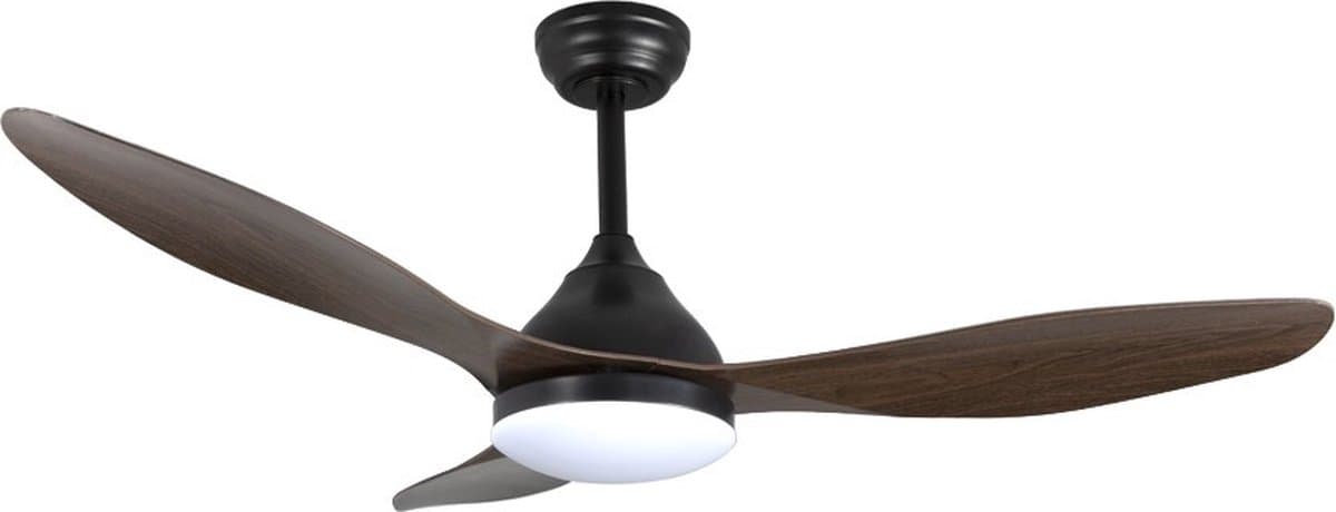 CristalRecord - Plafondventilator Stel Ø 120 cm hout zwart — afbeelding 1